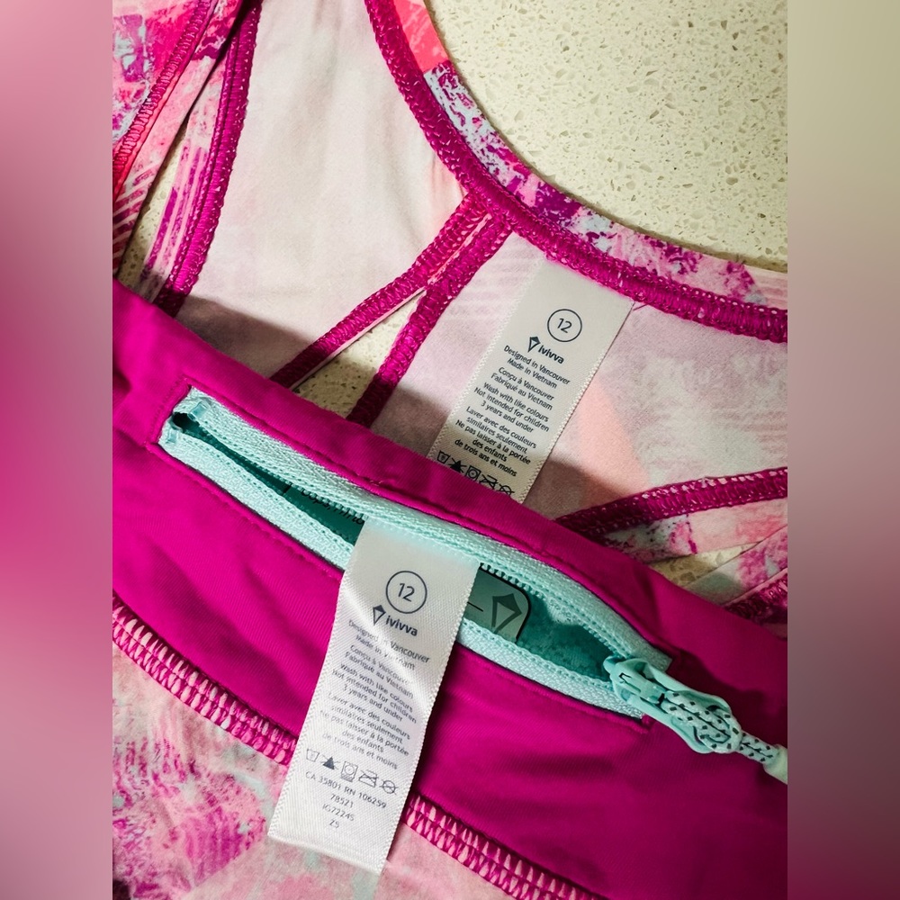 Girls Ivivva Tank and Matching Shorts - Picture 3 of 3